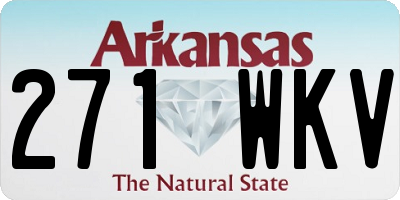AR license plate 271WKV