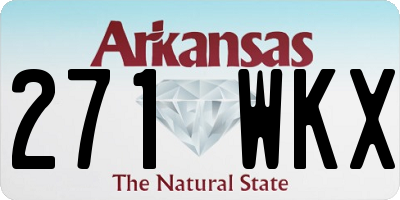 AR license plate 271WKX