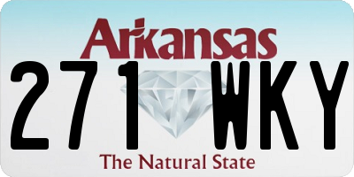 AR license plate 271WKY