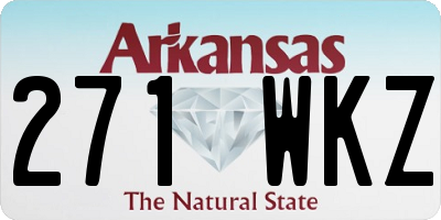 AR license plate 271WKZ