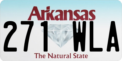 AR license plate 271WLA