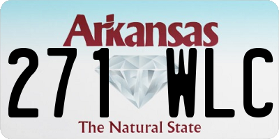 AR license plate 271WLC