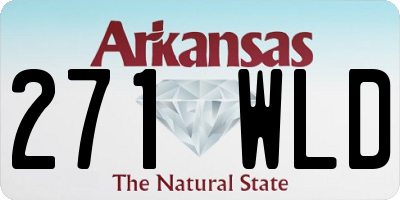 AR license plate 271WLD