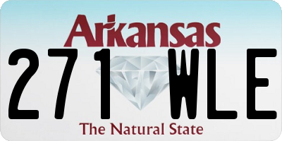AR license plate 271WLE
