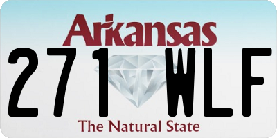 AR license plate 271WLF