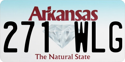 AR license plate 271WLG