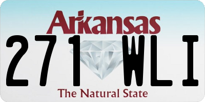AR license plate 271WLI