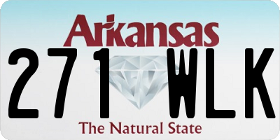 AR license plate 271WLK