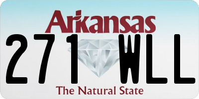AR license plate 271WLL