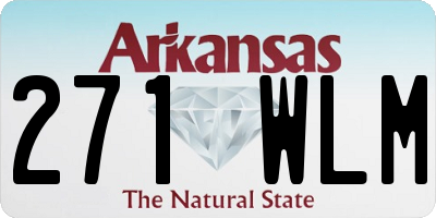 AR license plate 271WLM