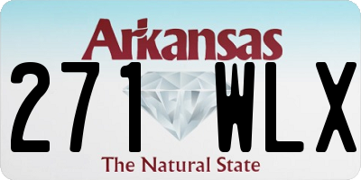 AR license plate 271WLX