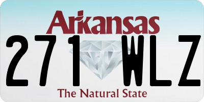 AR license plate 271WLZ
