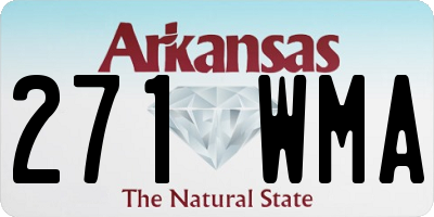 AR license plate 271WMA