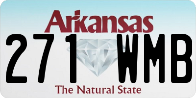 AR license plate 271WMB