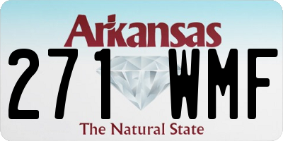 AR license plate 271WMF