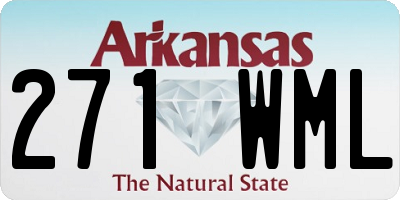 AR license plate 271WML