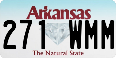 AR license plate 271WMM