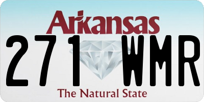 AR license plate 271WMR