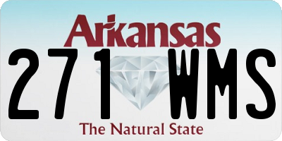AR license plate 271WMS