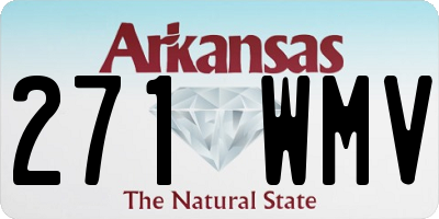 AR license plate 271WMV