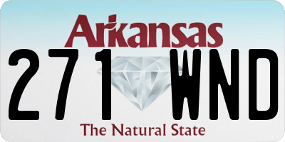 AR license plate 271WND