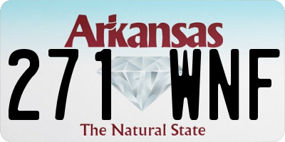 AR license plate 271WNF