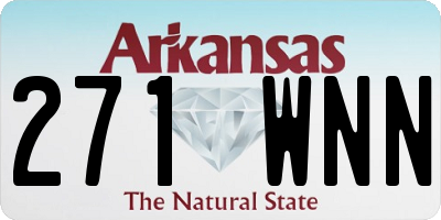 AR license plate 271WNN