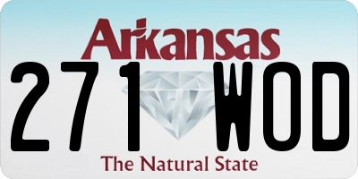 AR license plate 271WOD