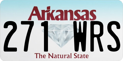 AR license plate 271WRS