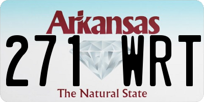 AR license plate 271WRT