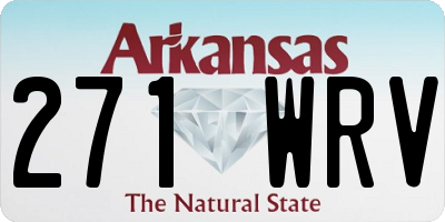 AR license plate 271WRV