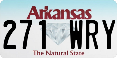 AR license plate 271WRY