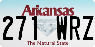 AR license plate 271WRZ