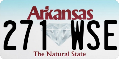 AR license plate 271WSE