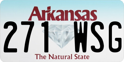 AR license plate 271WSG