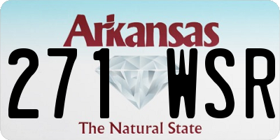AR license plate 271WSR