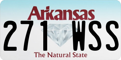 AR license plate 271WSS