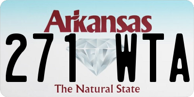 AR license plate 271WTA