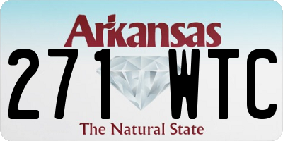 AR license plate 271WTC