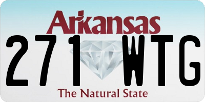 AR license plate 271WTG