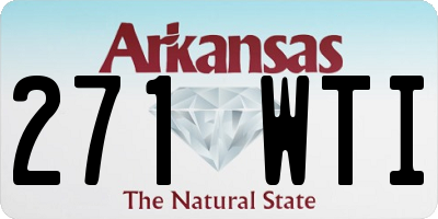 AR license plate 271WTI