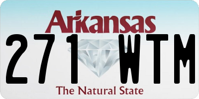 AR license plate 271WTM