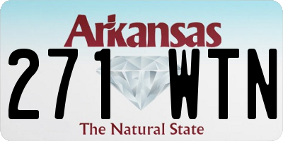 AR license plate 271WTN