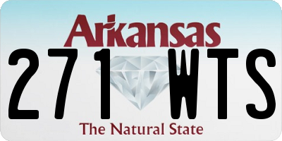 AR license plate 271WTS
