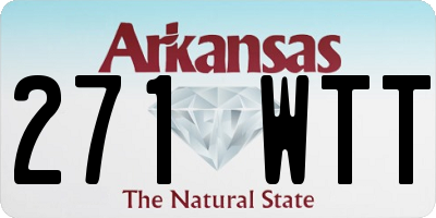 AR license plate 271WTT