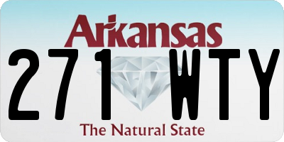 AR license plate 271WTY