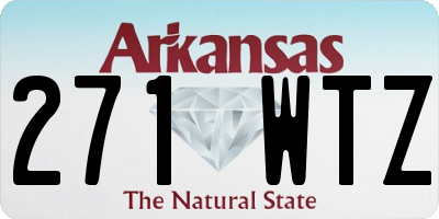 AR license plate 271WTZ