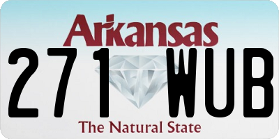 AR license plate 271WUB