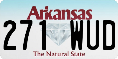 AR license plate 271WUD