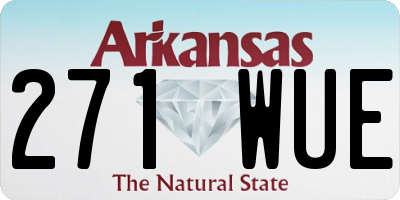 AR license plate 271WUE